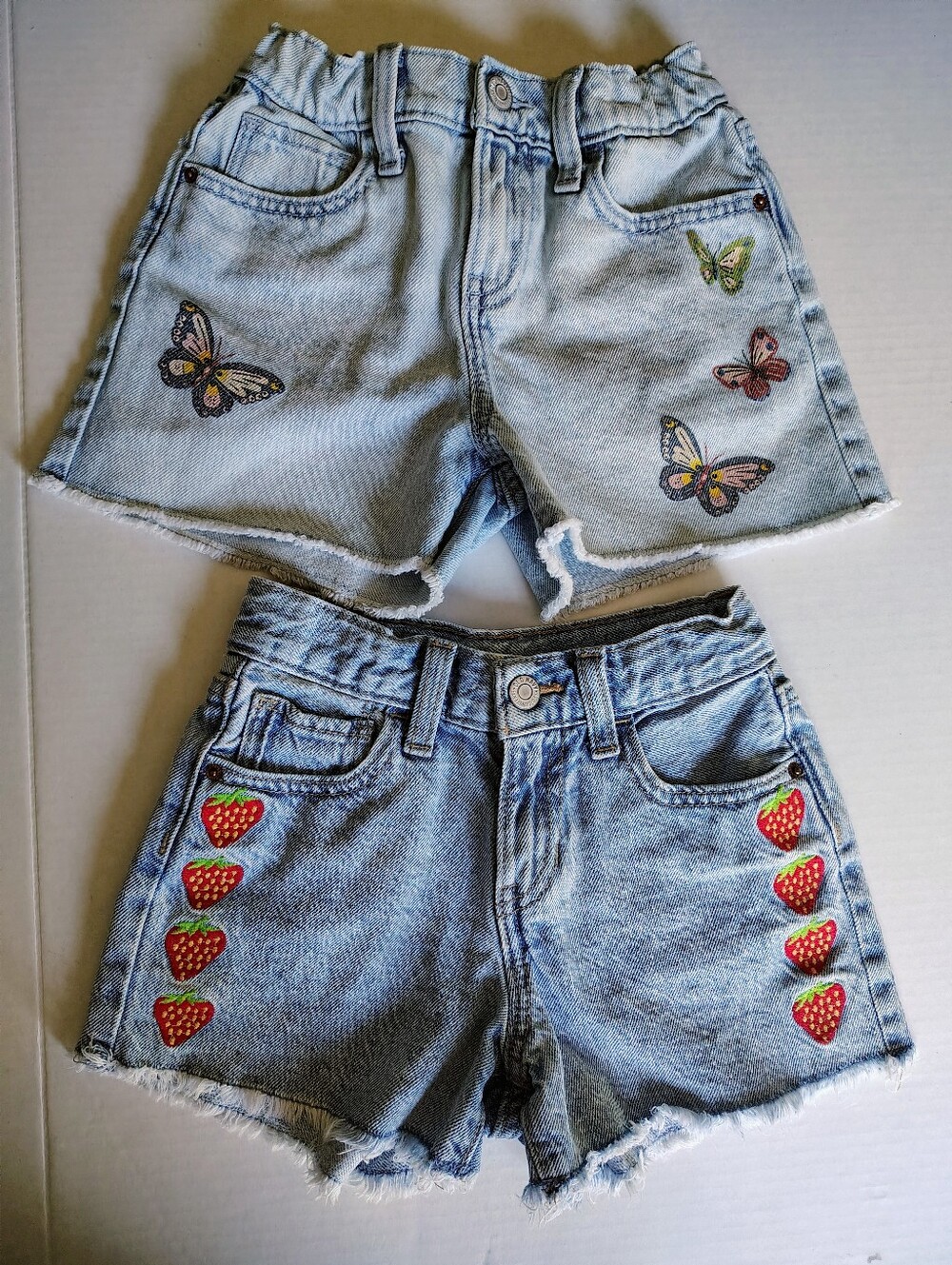 Old Navy Denim Shorts Size 7 High Rise Lot Of 2